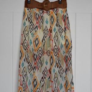 White maxi skirt